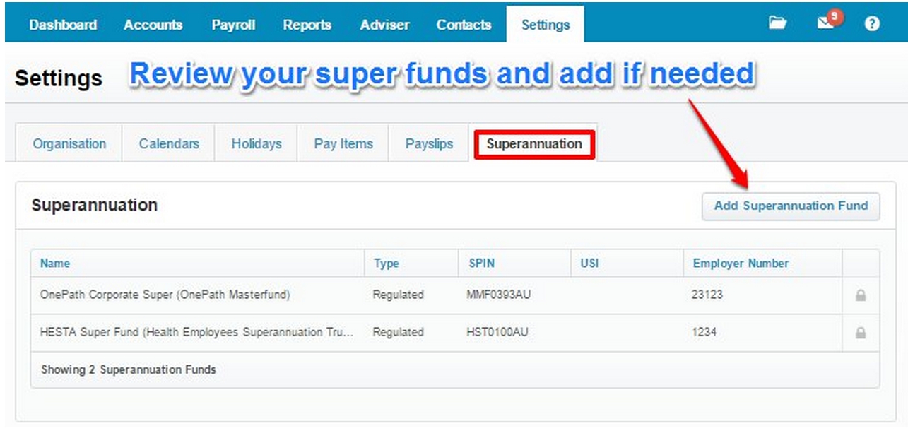 Review your super funds
